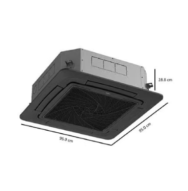รูปแอร์สี่ทิศทาง Haier HCSU-25BSR32 BLACK HCSU - BLACK ราคาพร้อมติดตั้ง 108Air